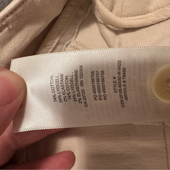 Aritzia Wilfred Free Cream Straight Leg High Waisted Jeans Size 0 Women’s - Picture 11 of 11